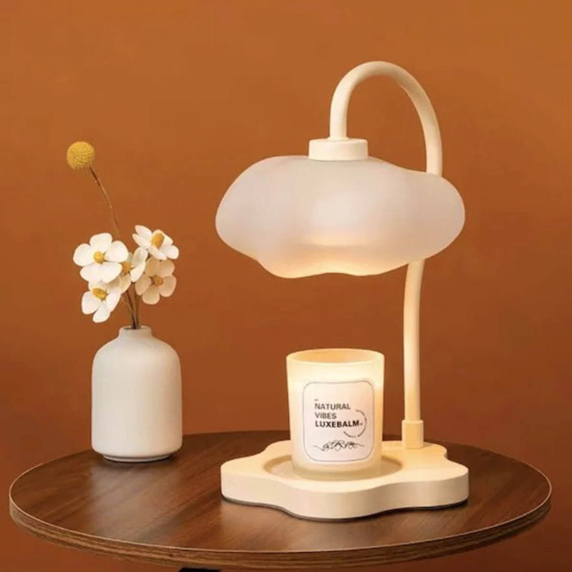 Charming Cloud Candle Warmer with Timer – Safe & Stylish for Large Candles