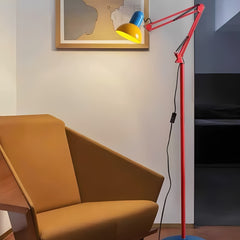 Retro Memphis Tall Floor Lamp – Full-Spectrum LED Reading & Study Light
