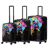 Bursts 3-Piece Hardside Spinner Luggage Set – Lightweight Durable Suitcases with 360° Wheels