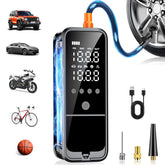160PSI Portable Air Compressor, 6000mAh Cordless Tire Inflator with LED Light & Auto Shut-Off for Car, Motorcycle, Bike & Ball