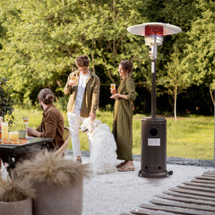 46000 -BTU Brown Iron Floorstanding Liquid Propane Patio Heater