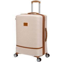 Replicating 27" Hardside Expandable Spinner Luggage Checked Luggage, Cream