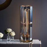 Postmodern Creative Square Crystal Bedside Table Lamp