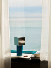 Modern Geometric Memphis Portable Dimmable Lamp - Bauhaus Pivot ATD7 Table Lamp