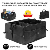 Trunk Cargo Organizer Folding Storage Collapse Bag Bin for Car Truck SUV 40L