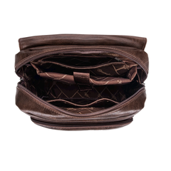 Wrangler Leather Backpack Purse for Women – Stylish Laptop Travel Backpack, Coffee Brown