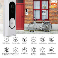 1080P HD WiFi Ring Doorbell Security Camera with Wireless Chime