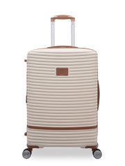 Replicating 27" Hardside Expandable Spinner Luggage Checked Luggage, Cream