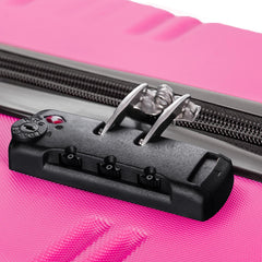 3 Piece Set of Suitcases, Hard Shell Trolley Cases with TSA Locks 20 Inches 24 Inches 28 Inches