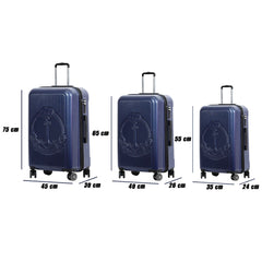 Ocean Hard-shell Spinner Luggage Set, Navy Blue, 3-Piece Set