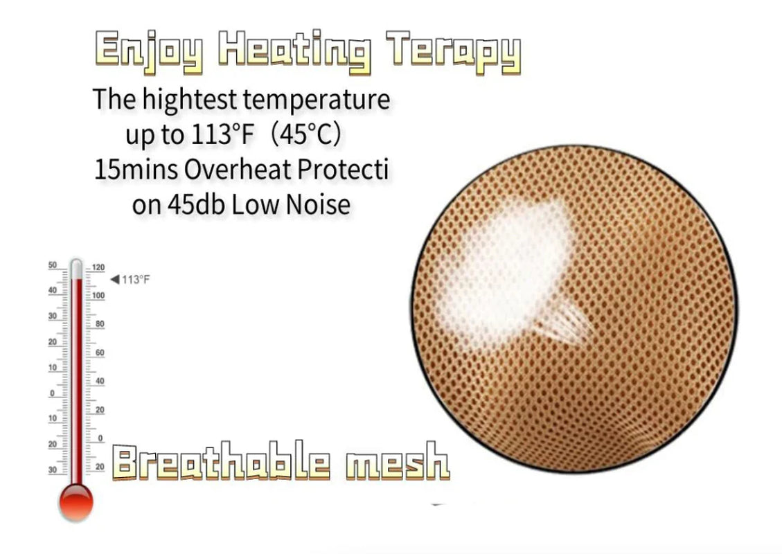 Deep Tissue Kneading Pillow Back, Neck, and Shoulder Massager with Heat