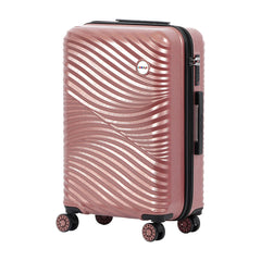 Biggdesign Moods up Hard Luggage Sets with Spinner Wheels, Rosegold, 3 Pcs.