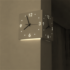 Backlit Corner Clock with Motion Sensor