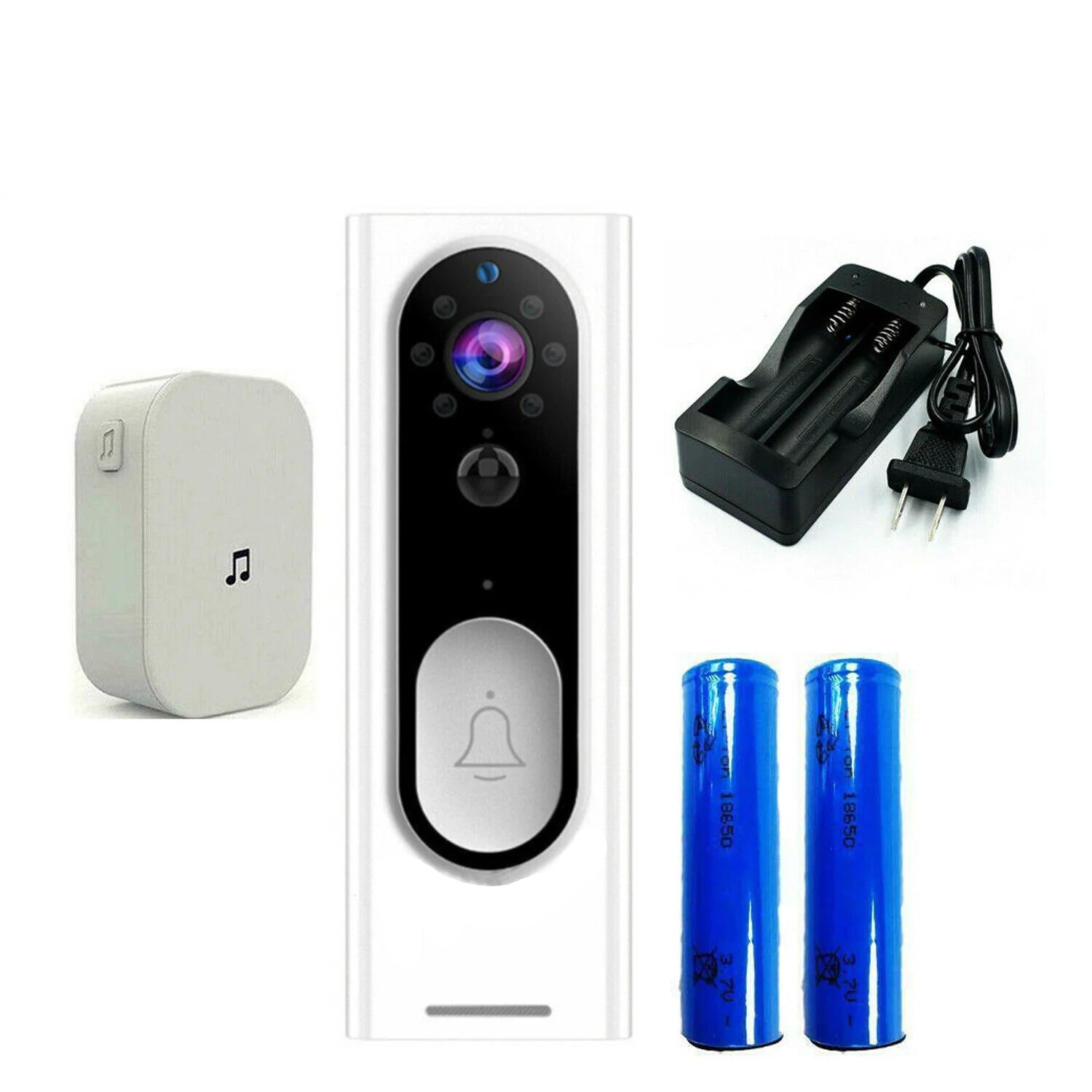 1080P HD WiFi Ring Doorbell Security Camera with Wireless Chime