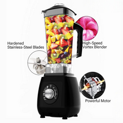 Juicer Blender Machine 2000W High-Speed Countertop Smoothie Maker W 68Oz Jar