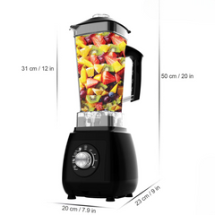 Juicer Blender Machine 2000W High-Speed Countertop Smoothie Maker W 68Oz Jar