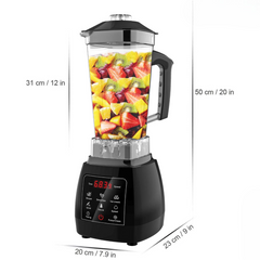 Juicer Blender Machines 2000W High-Speed BPA Free 6 Titanium Blade Countertop Smoothie Maker W 68Oz Jar