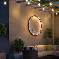 3D Moon Indoor & Outdoor Wall Lamp | Unique Decor Lighting