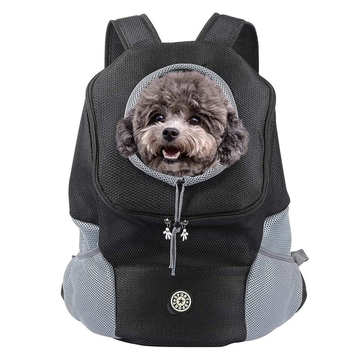 Pet Carrier Backpack for Small Dogs - Dog Backpack with Breathable Head-Out Design, Padded Shoulder Straps, Ideal for Hiking and Outdoor Travel