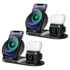 5 Core Wireless Charging Station 10W 3 in 1 Fast Phone Watch Earpod Wireless Charging Stand