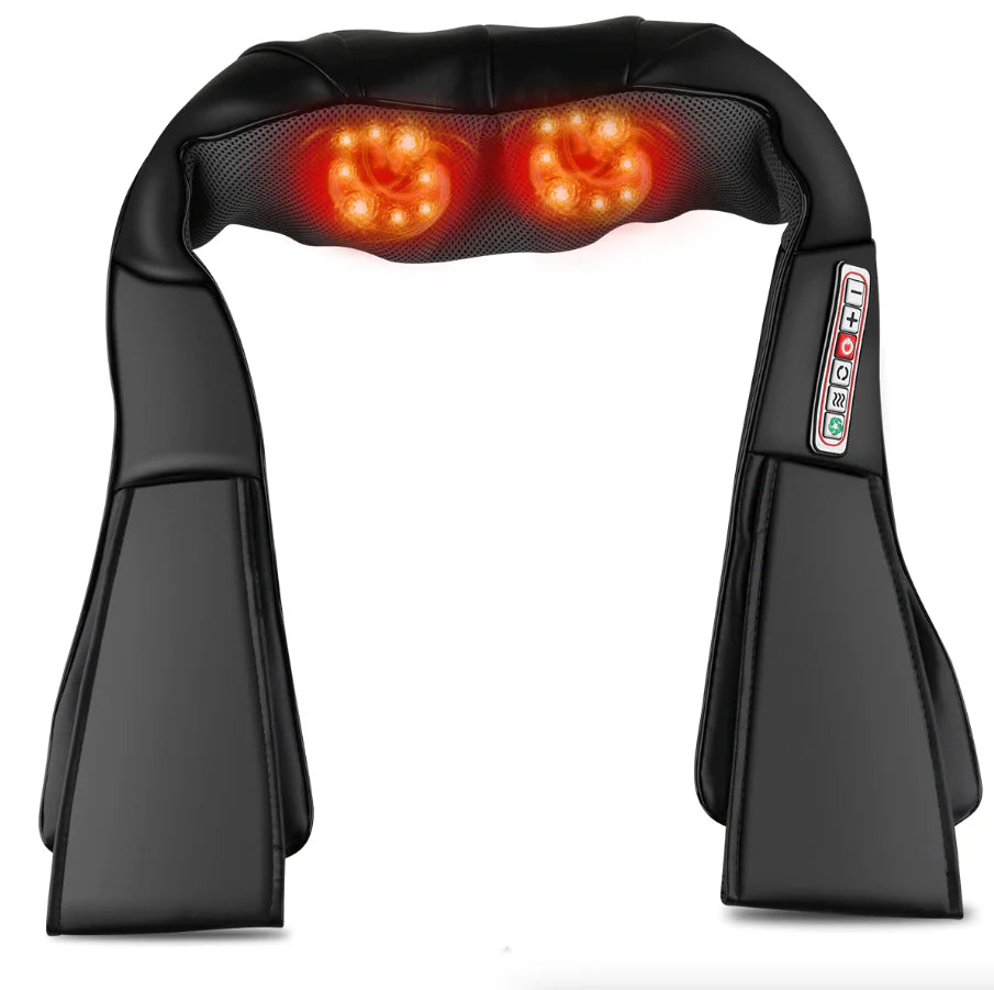 Deep Tissue Kneading Pillow Back, Neck, and Shoulder Massager with Heat