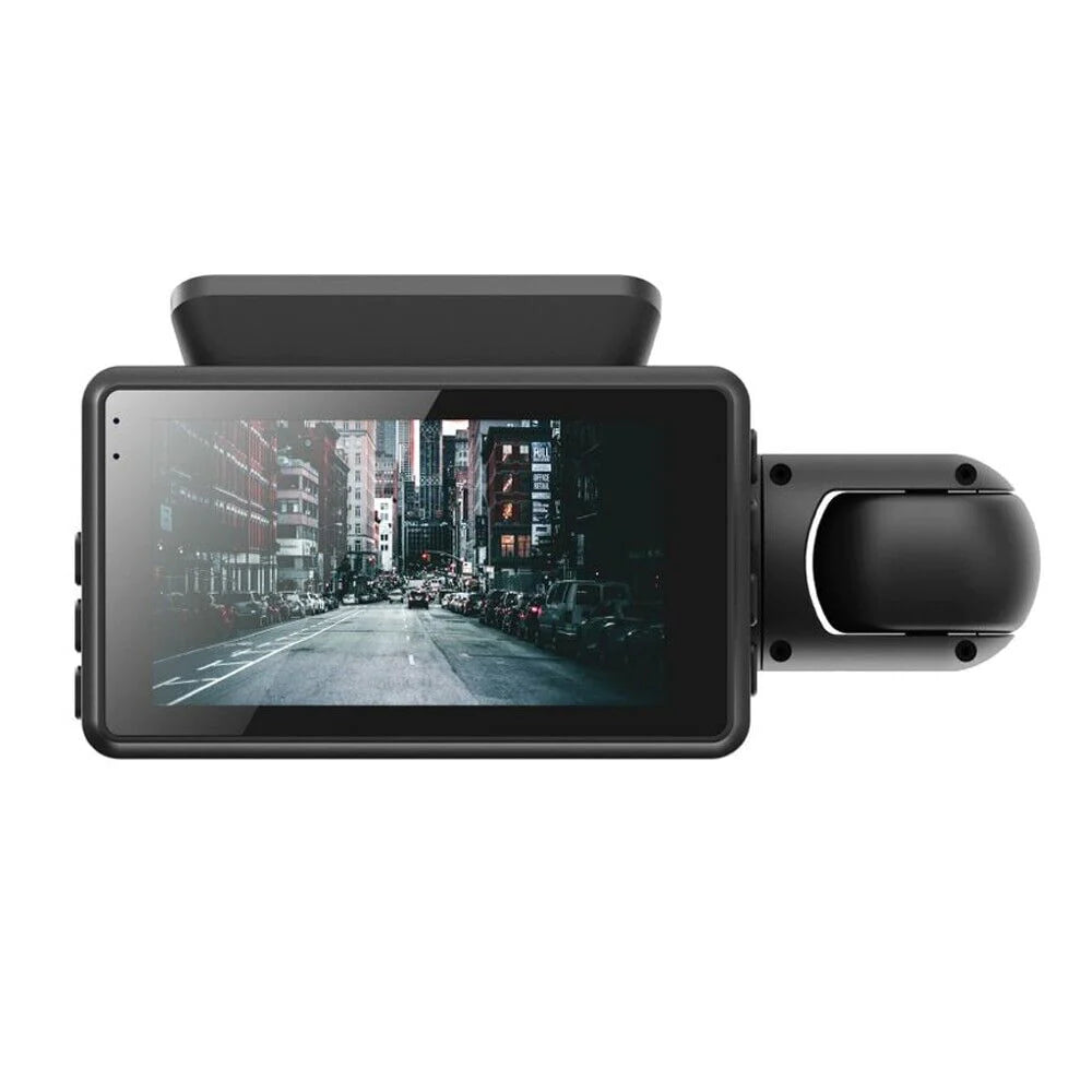 1080P Dual Lens Car DVR Dash Cam Video Recorder with G-Sensor - Front and Interior Cameras