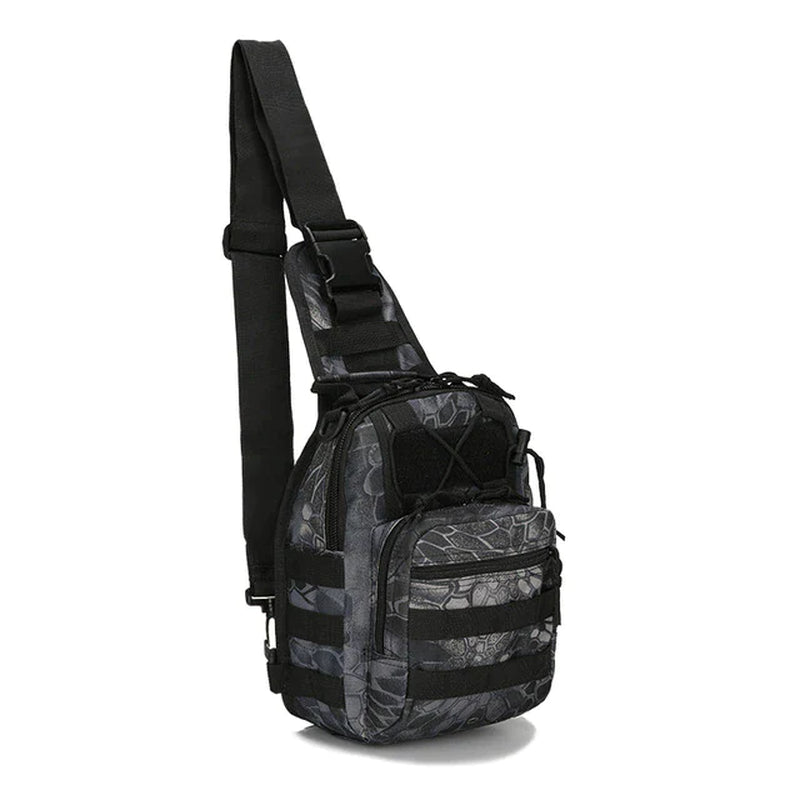 Men's Tactical Sling Shoulder Bag - Molle Travel Chest Pack for Outdoor Hiking