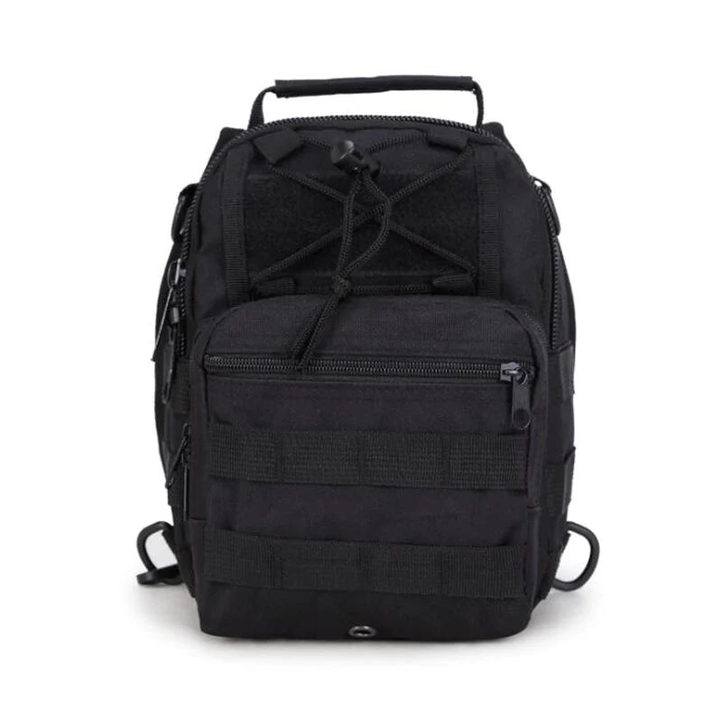 Men's Tactical Sling Shoulder Bag - Molle Travel Chest Pack for Outdoor Hiking