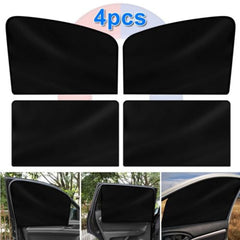 Magnetic Car Window Sun Shade Cover - 4X Side Front Rear Mesh Shield for UV Protection