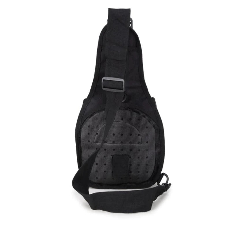 Men's Tactical Sling Shoulder Bag - Molle Travel Chest Pack for Outdoor Hiking