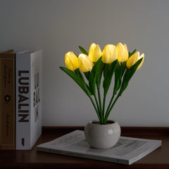 Tulip Table Lamp Night Light - Ideal for Daytime and Nighttime Use