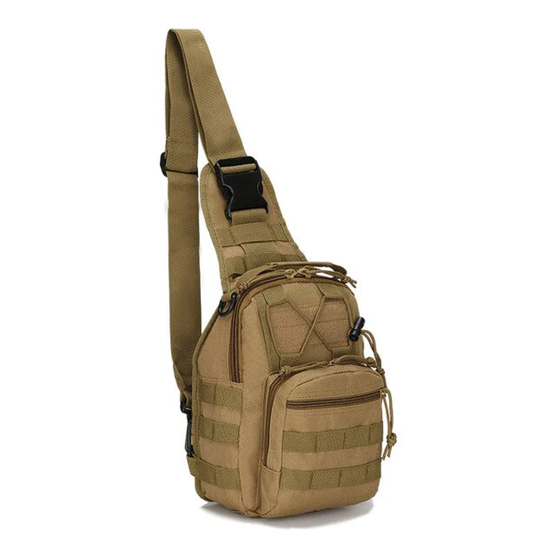 Men's Tactical Sling Shoulder Bag - Molle Travel Chest Pack for Outdoor Hiking