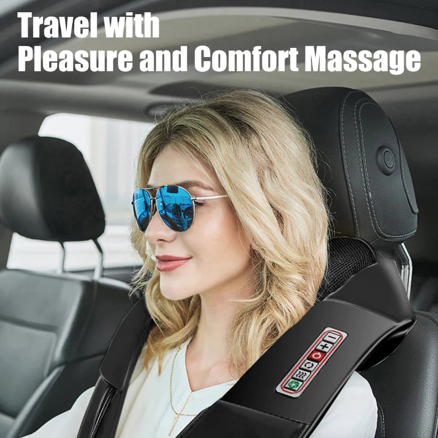 Deep Tissue Kneading Pillow Back, Neck, and Shoulder Massager with Heat