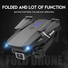 New RC Drone with 4K HD Dual Camera WIFI FPV Foldable Quadcopter +4 Battery Included