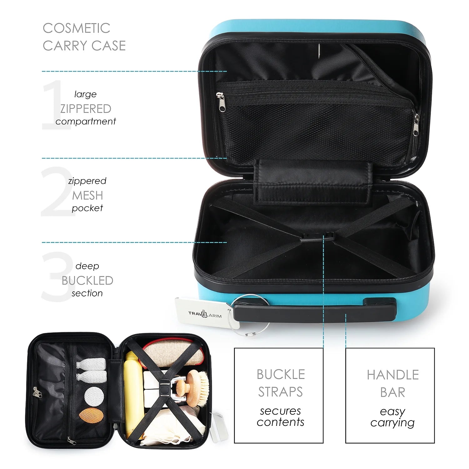 22" Hardside Carry on Luggage 22X14X9 Airline Approved and Expandable Luggage, Front Pocket Luggage Set Spinner Suitcase Set, Teal