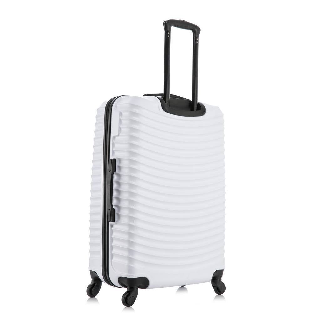 Adly Lightweight Hardside Spinner White 3-Piece Luggage Set 20 In. X 24 In. X 28 In.