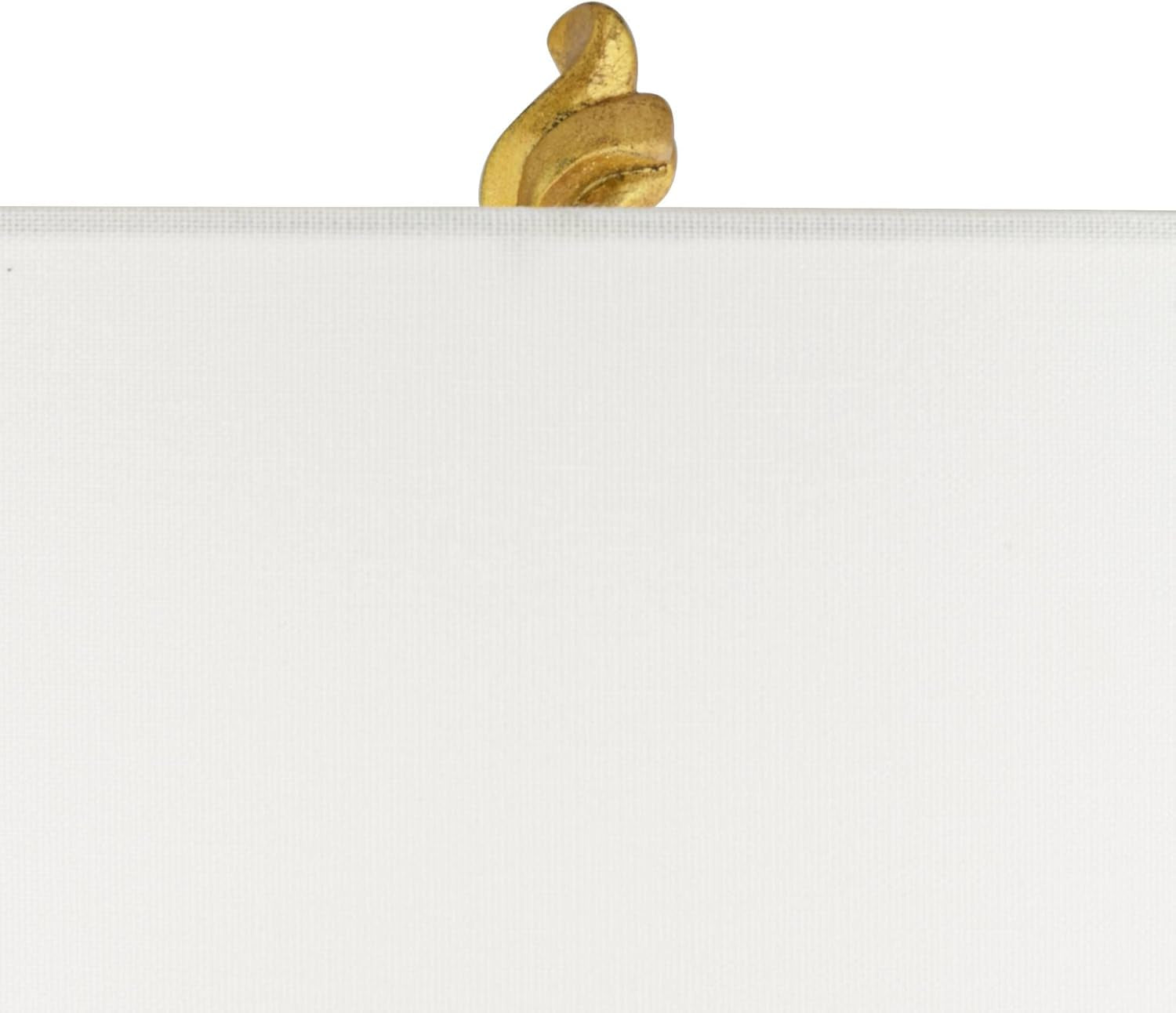 Hera Modern Glam Luxury Table Lamp Decor 31" Tall Sculptural Gold Leaf White Fabric Drum Shade Marble Base for Living Room Bedroom House Bedside Nightstand Home Office Entryway