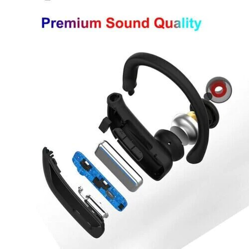 Wireless Stereo Earbuds with Ear Hooks - Bluetooth TWS 5.0 Headset