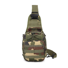 Men's Tactical Sling Shoulder Bag - Molle Travel Chest Pack for Outdoor Hiking