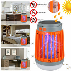 Waterproof Solar-Powered Bug Zapper and Camping Lantern