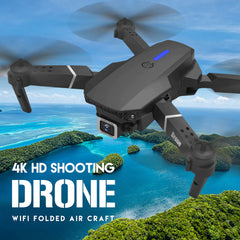 New RC Drone with 4K HD Dual Camera WIFI FPV Foldable Quadcopter +4 Battery Included