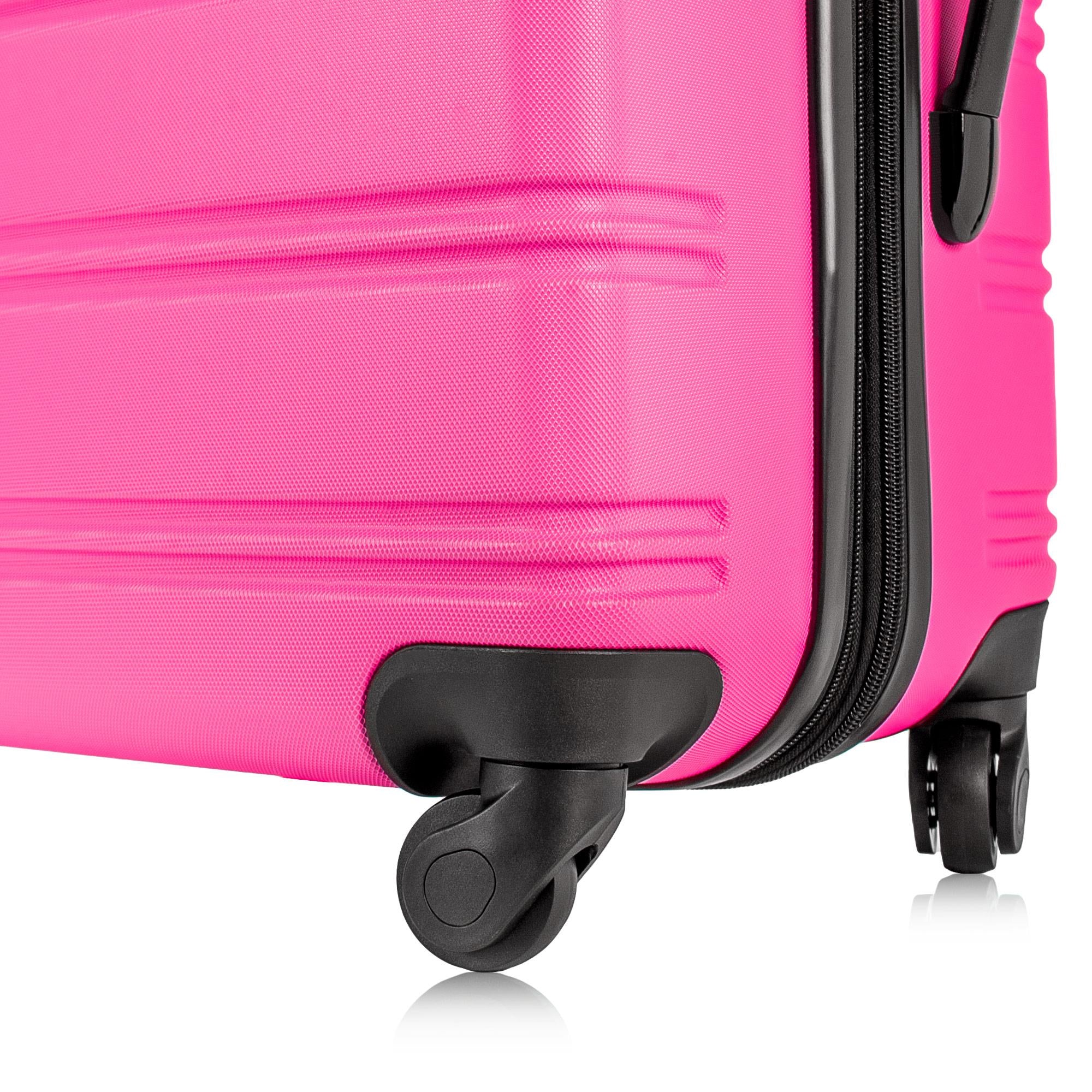 3 Piece Set of Suitcases, Hard Shell Trolley Cases with TSA Locks 20 Inches 24 Inches 28 Inches