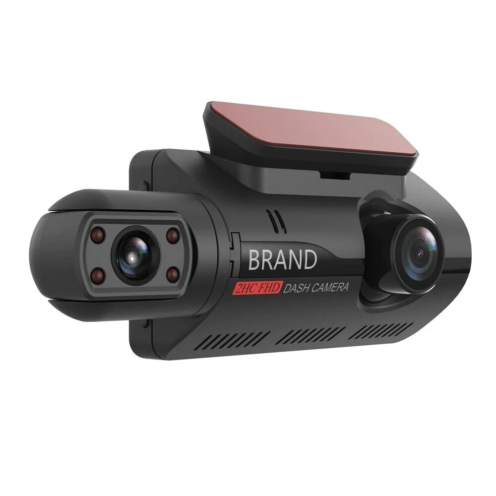 1080P Dual Lens Car DVR Dash Cam Video Recorder with G-Sensor - Front and Interior Cameras
