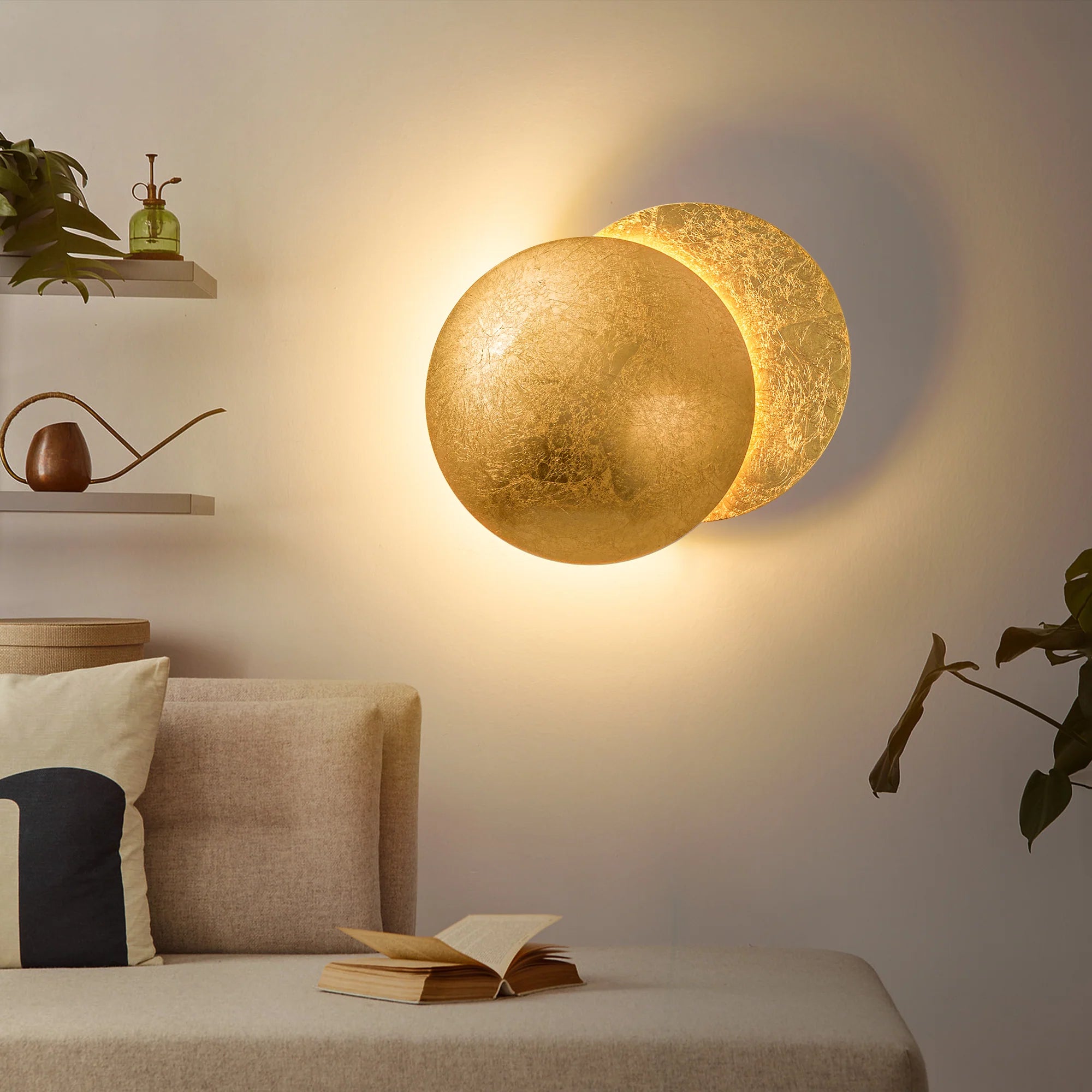 Phases of Moon Wall Fixture - Celestial Home Décor