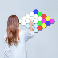 Touch Sensitive Modular Wall Lights, Honeycomb Lighting