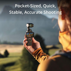 Osmo Pocket 3 Vlogging Camera with 1'' CMOS & 4K/120Fps Video, 3-Axis Stabilization, Fast Focus, Face/Object Tracking, Rotatable Touchscreen Bundle with Deco Gear 2 Lapel Microphones + 128GB Card