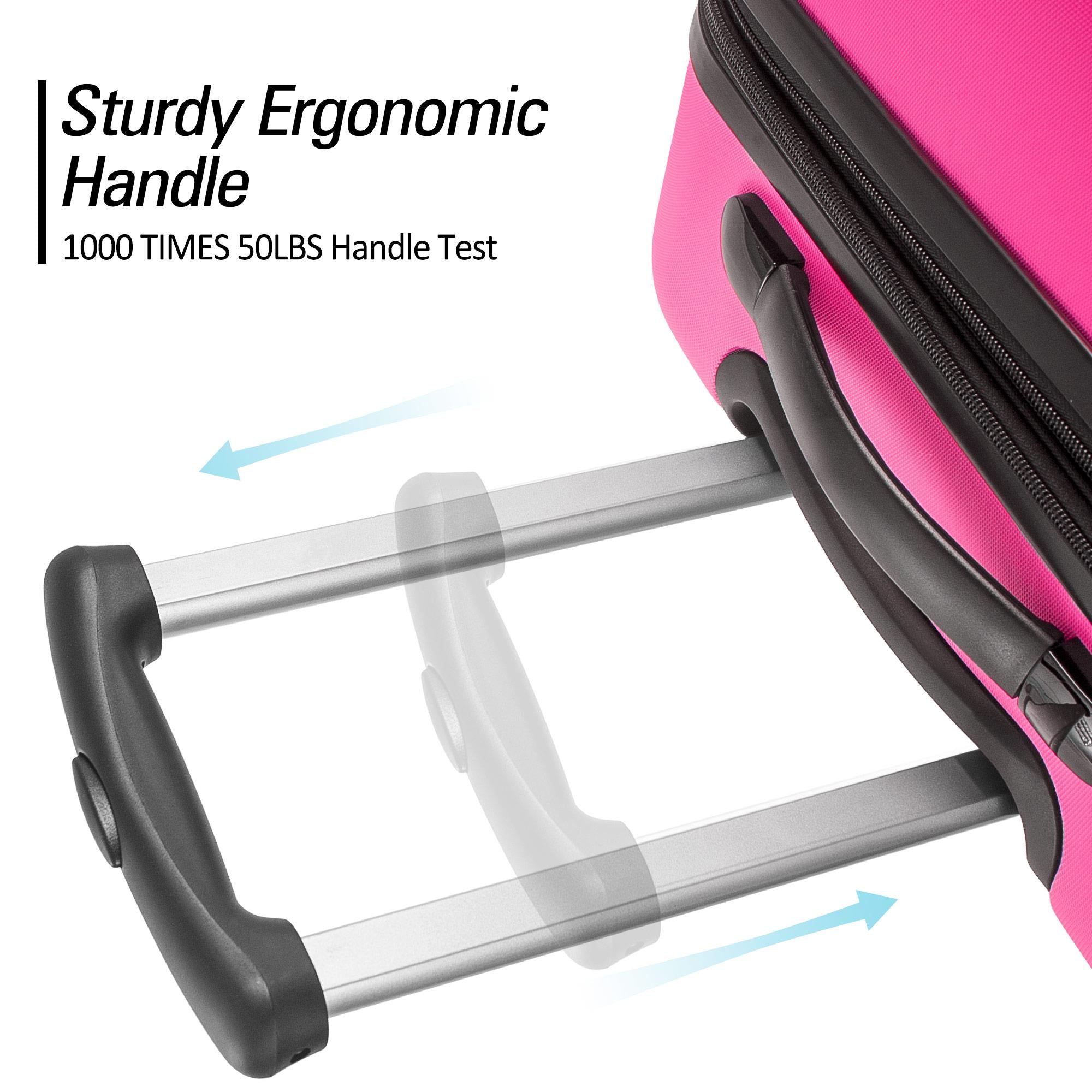 3 Piece Set of Suitcases, Hard Shell Trolley Cases with TSA Locks 20 Inches 24 Inches 28 Inches