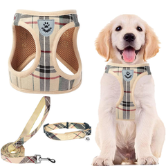 No-Pull Harness & Leash Set - Soft Mesh, Reflective, for Small/Medium Pets