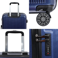 Ocean Hard-shell Spinner Luggage Set, Navy Blue, 3-Piece Set