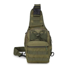 Men's Tactical Sling Shoulder Bag - Molle Travel Chest Pack for Outdoor Hiking